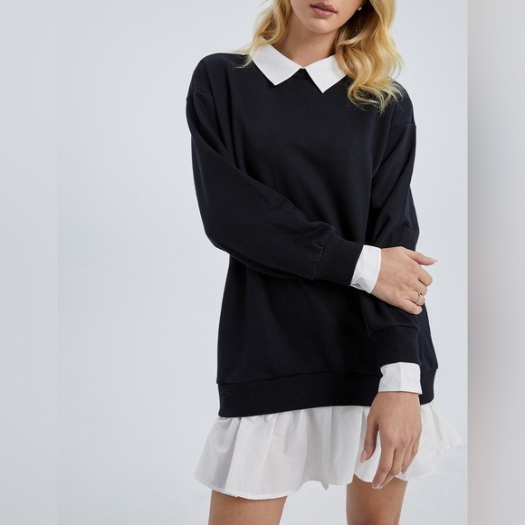 Urban Revivo Dresses & Skirts - Urban Revivo Sweater Shirt Dress